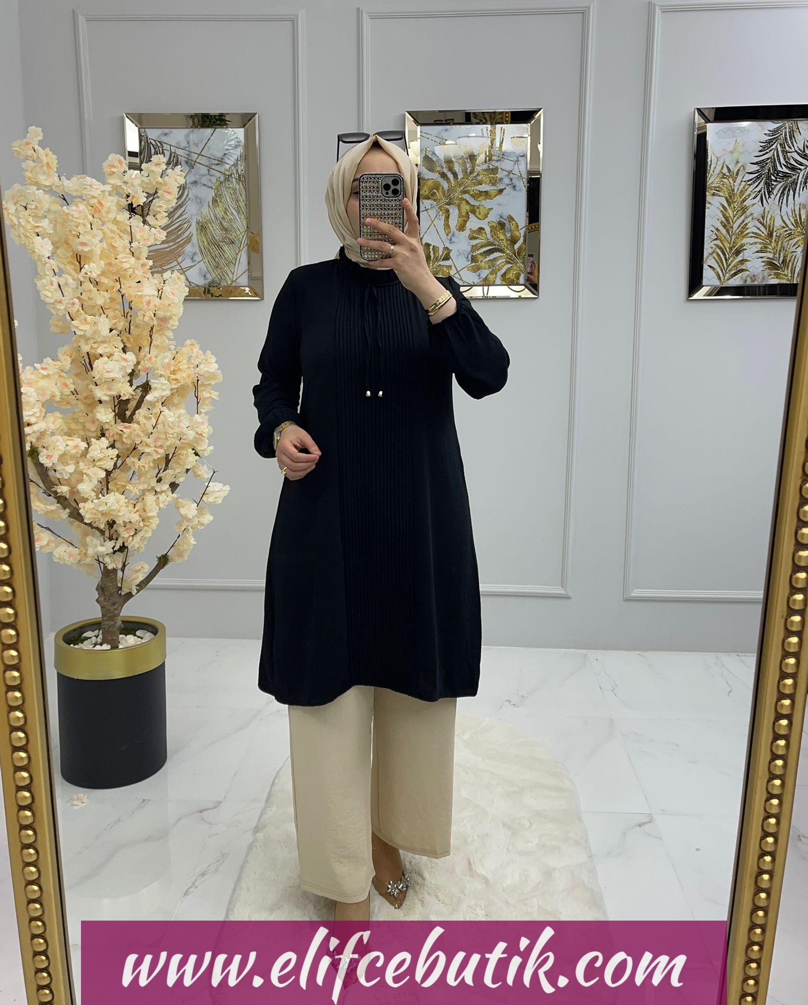 Ayrobin kumaş Deniz Tunik - Görsel 3