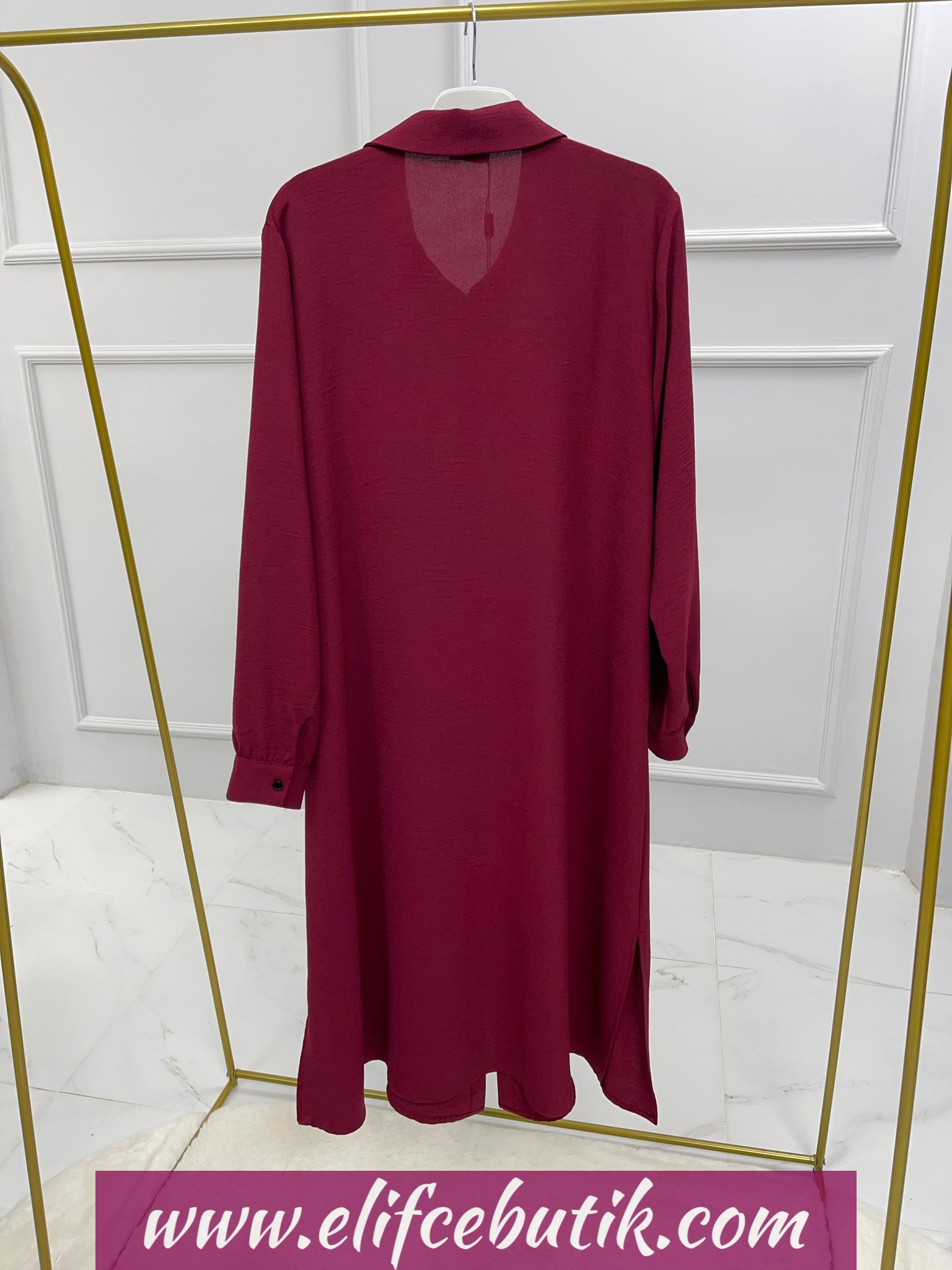 Ayrobin kumaş Firuze Tunik - Görsel 12