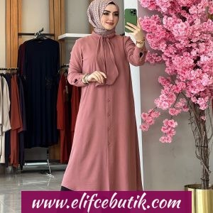 Ayrobin kumaş klavatli Tunik