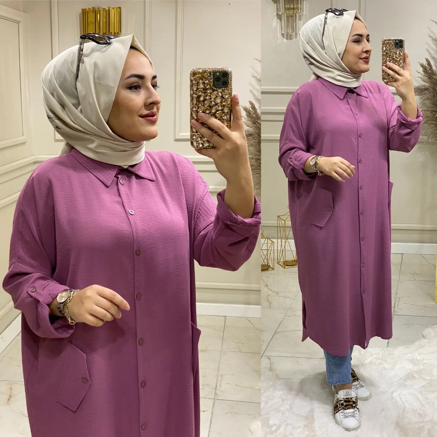 Ayrobin kumaş Zeynep Tunik - Görsel 2