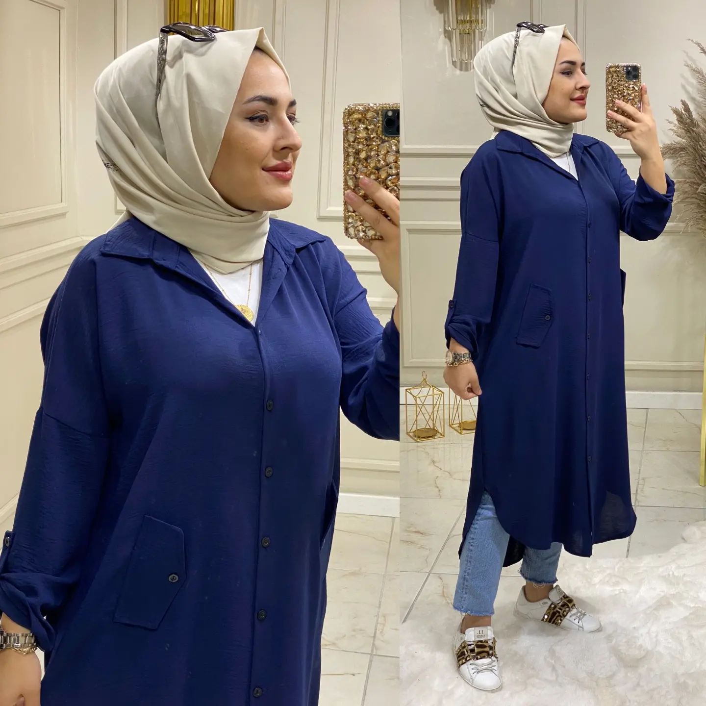 Ayrobin kumaş Zeynep Tunik - Görsel 3