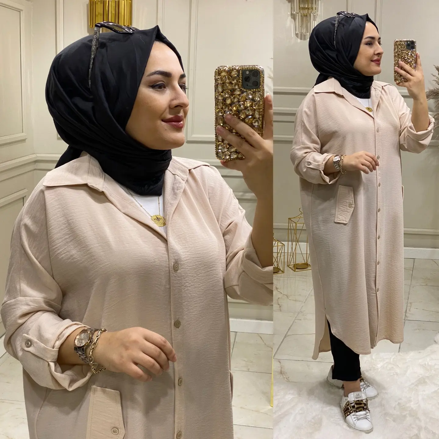 Ayrobin kumaş Zeynep Tunik - Görsel 4