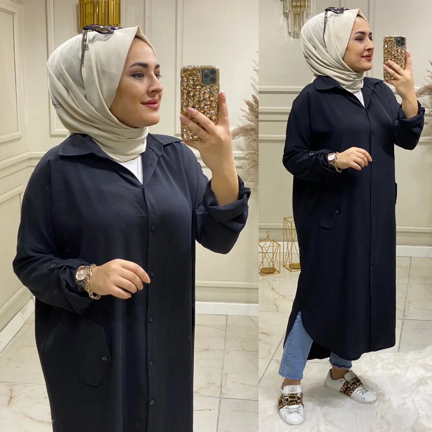 Ayrobin kumaş Zeynep Tunik - Görsel 7