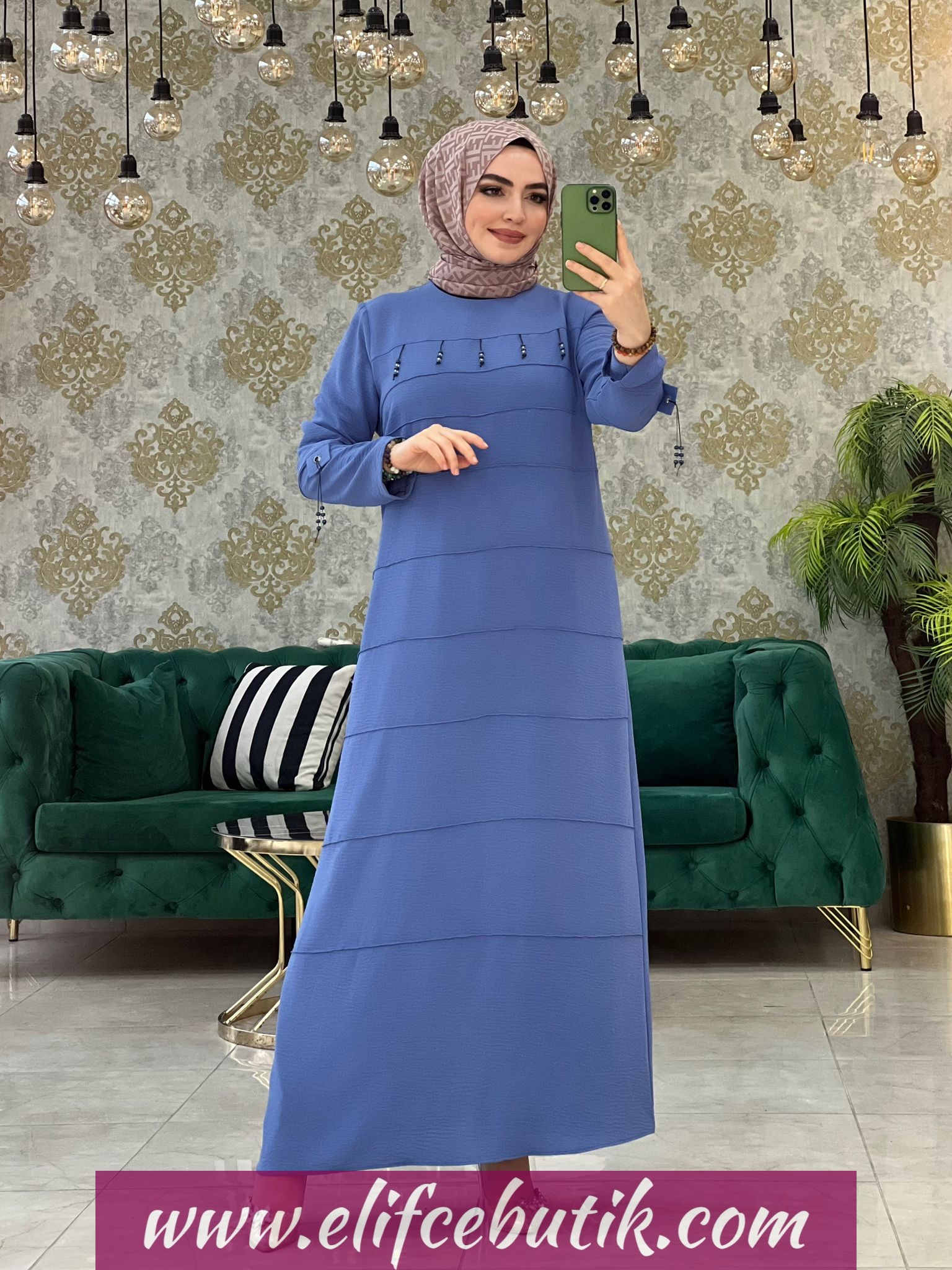 Ayrobin kumaş büyük beden elbise