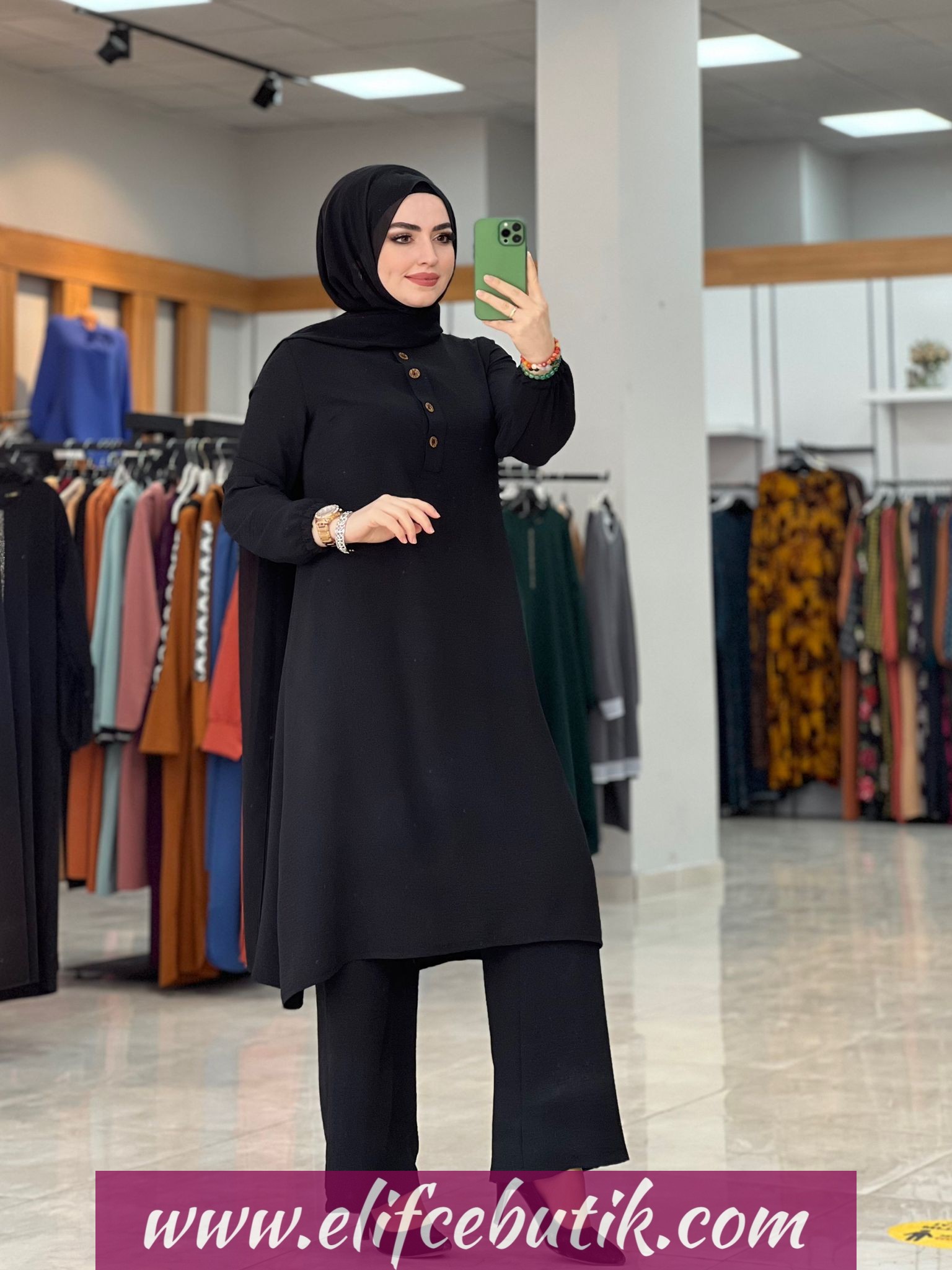 Ayrobin Büyük beden Tunik pantolon - Görsel 3