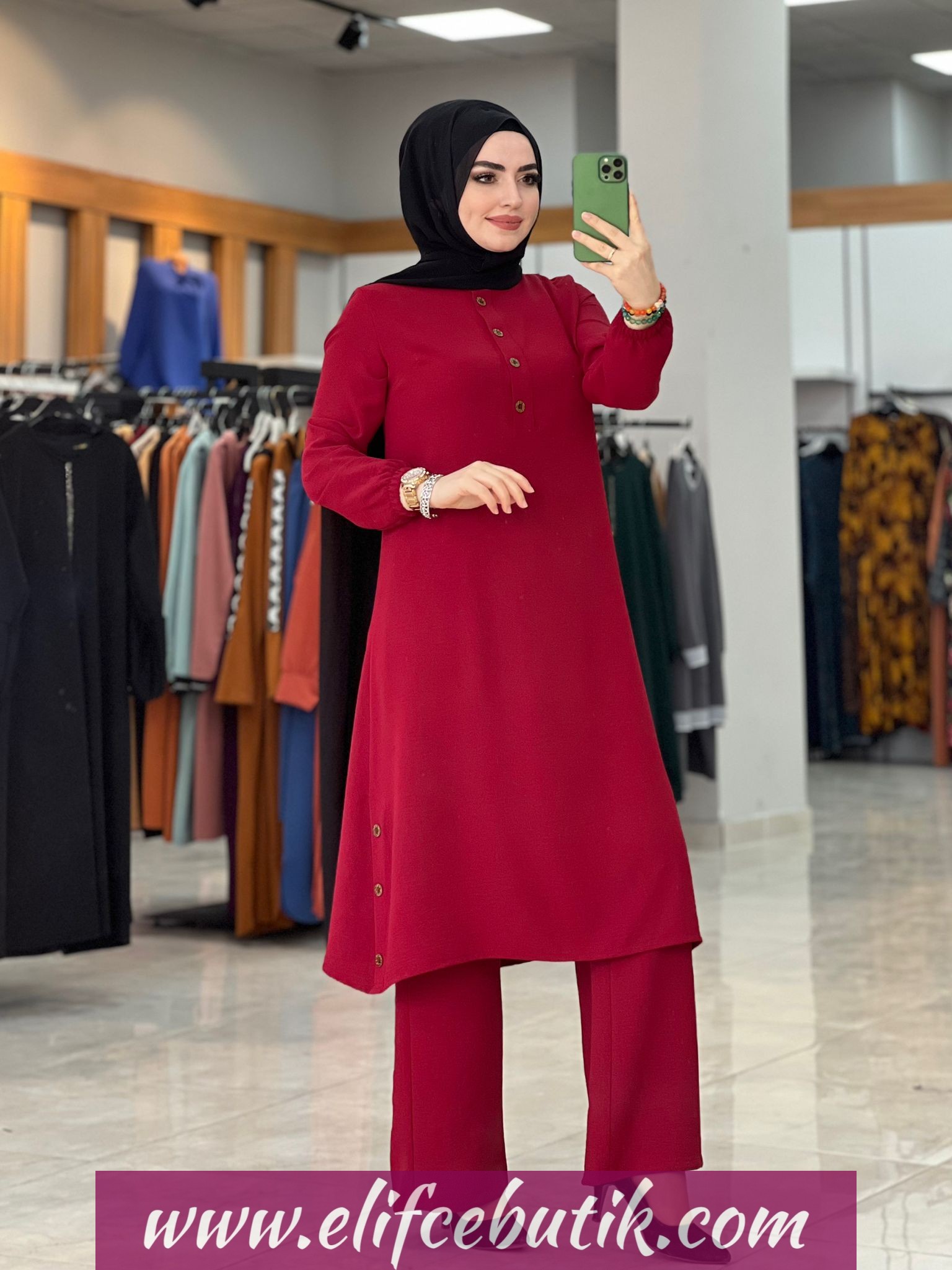 Ayrobin Büyük beden Tunik pantolon - Görsel 4