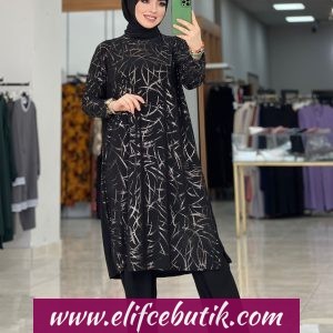 Sandy kumaş pantolonlu takim