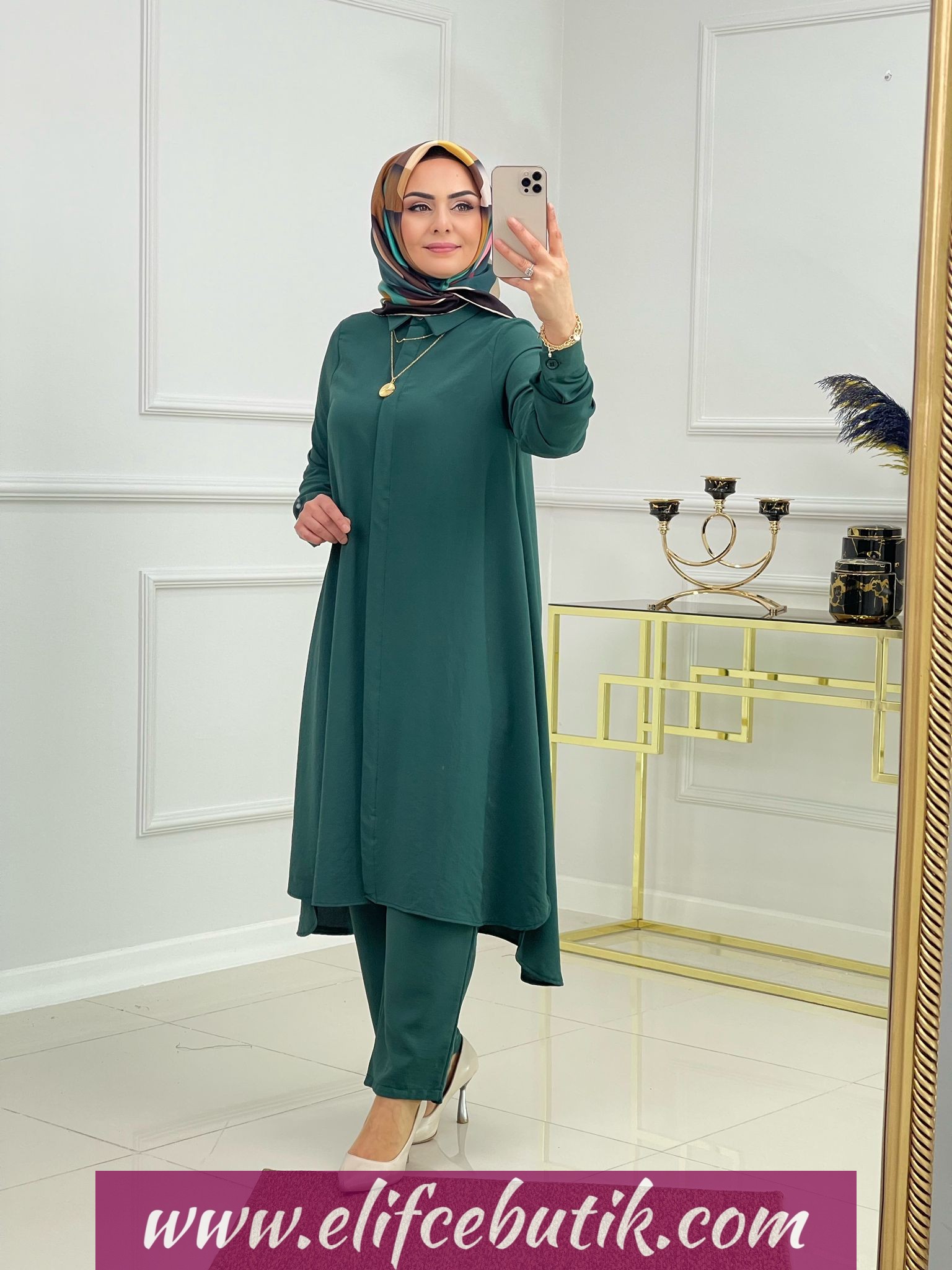 Ayrobin kumaş Tunik pantolon - Görsel 4