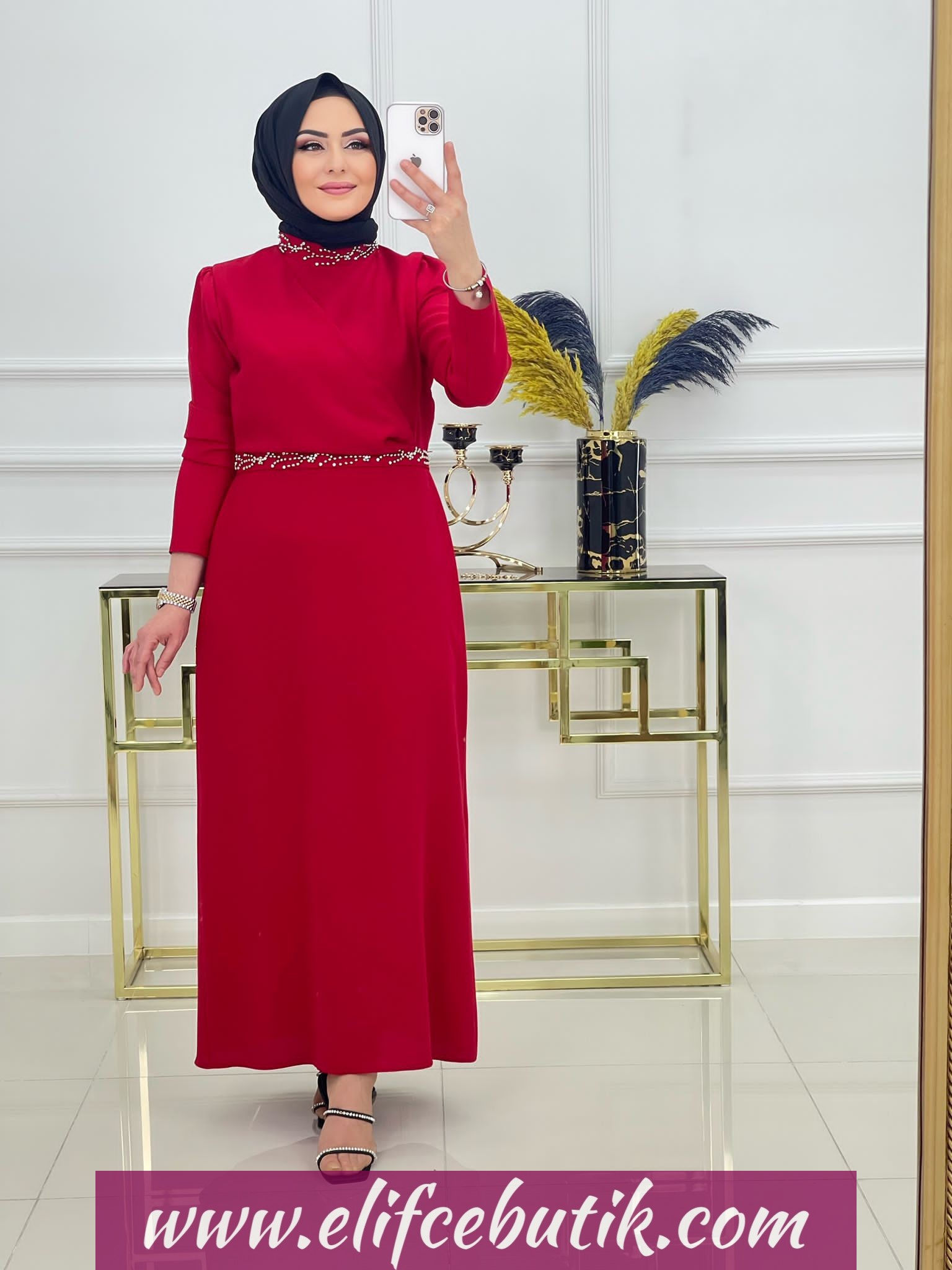 Krep kumaş İrem abiye - Görsel 10