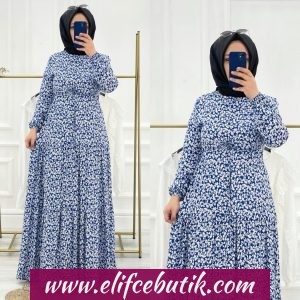 Viskon kumaş nana elbise