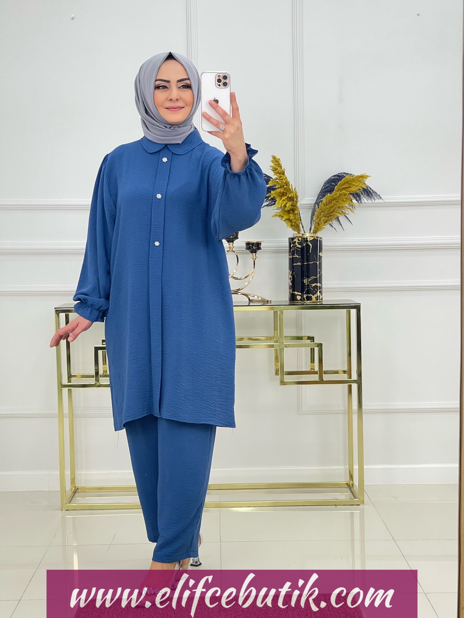 Ayrobin kumaş açelya takim - Görsel 6