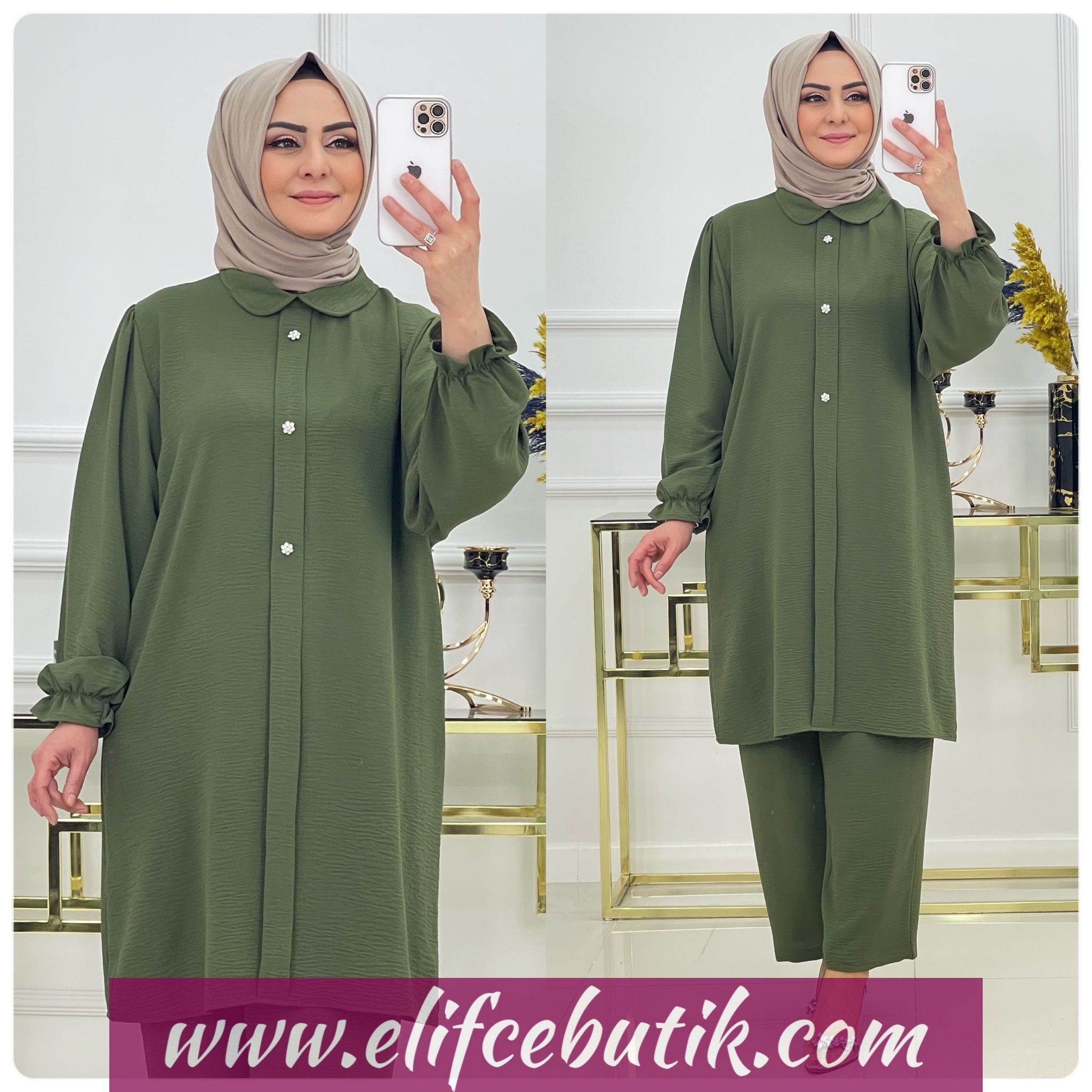 Ayrobin kumaş açelya takim - Görsel 2