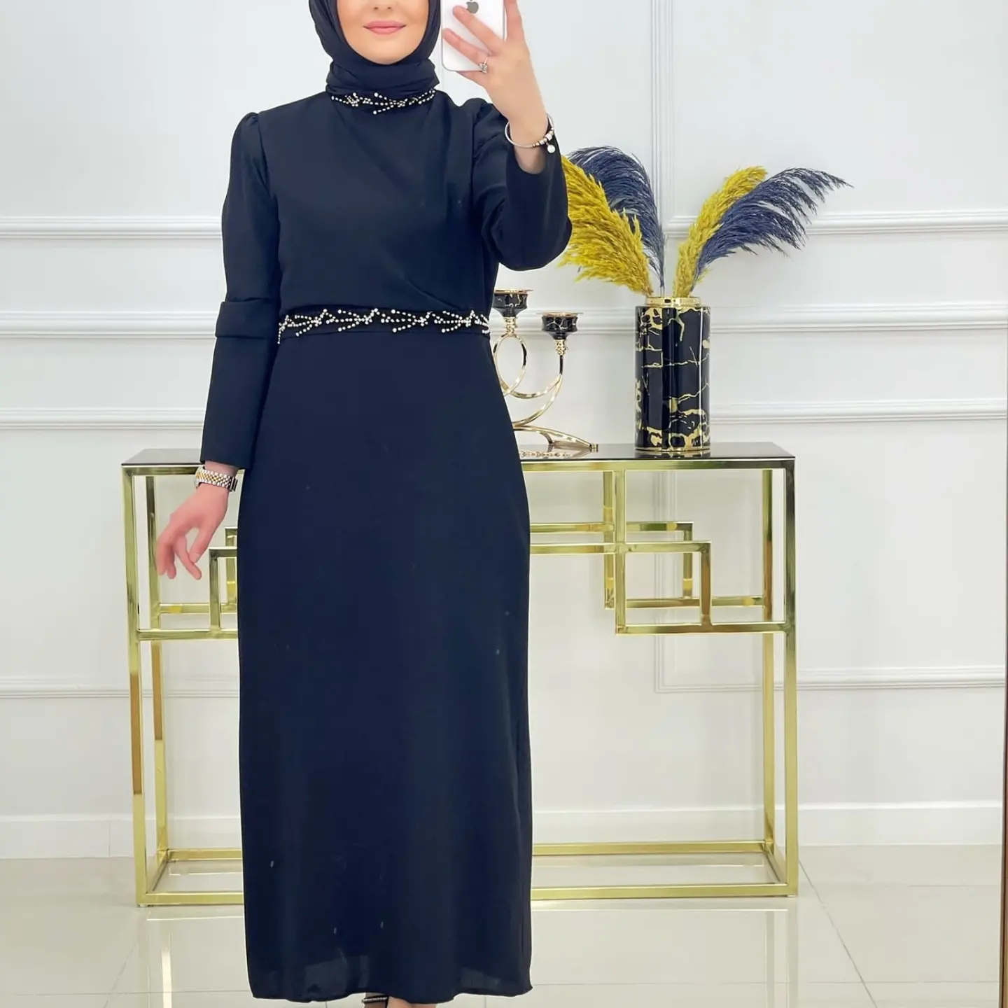 Krep kumaş İrem abiye - Görsel 2