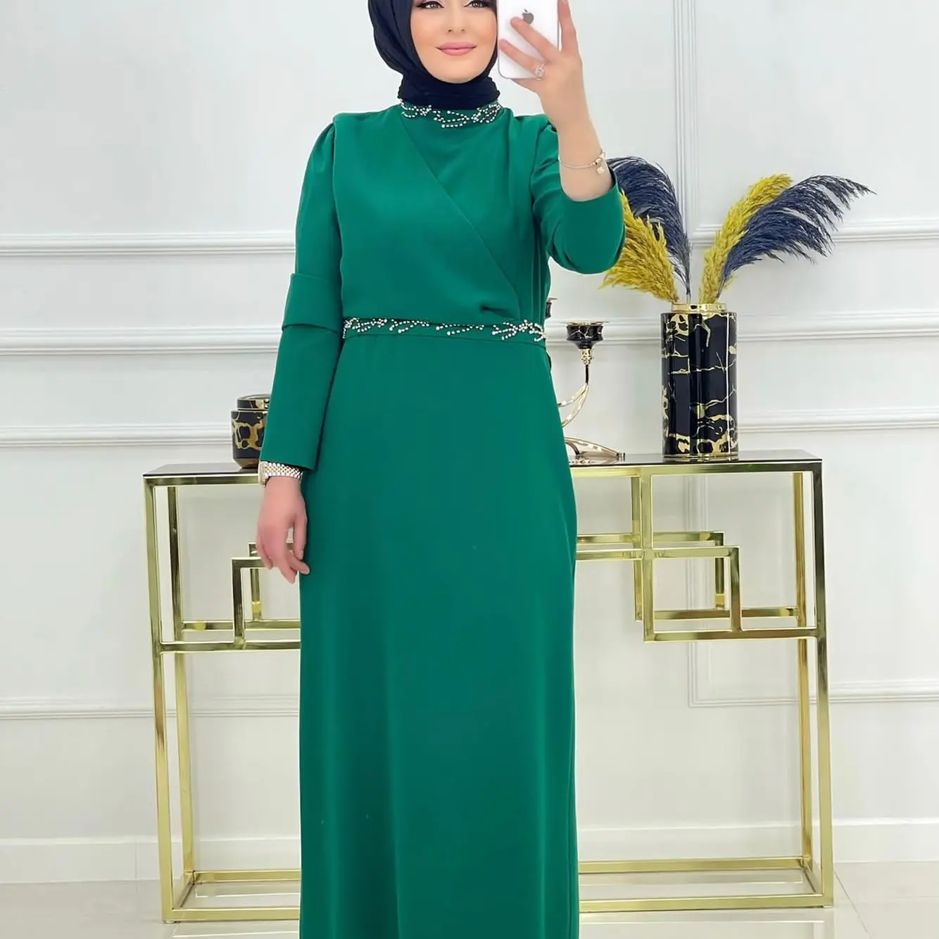 Krep kumaş İrem abiye - Görsel 3