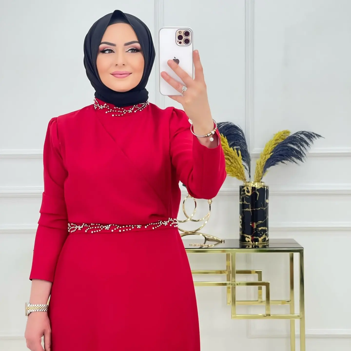 Krep kumaş İrem abiye - Görsel 7
