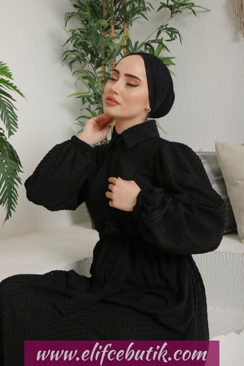 Dantel pamuklu elbise Kübra elbise - Görsel 3