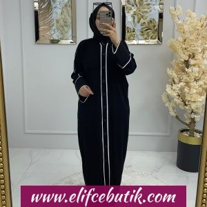 Medine ipeği büyük beden ferace