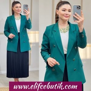 Krep kumaş Pinar blazer ceket