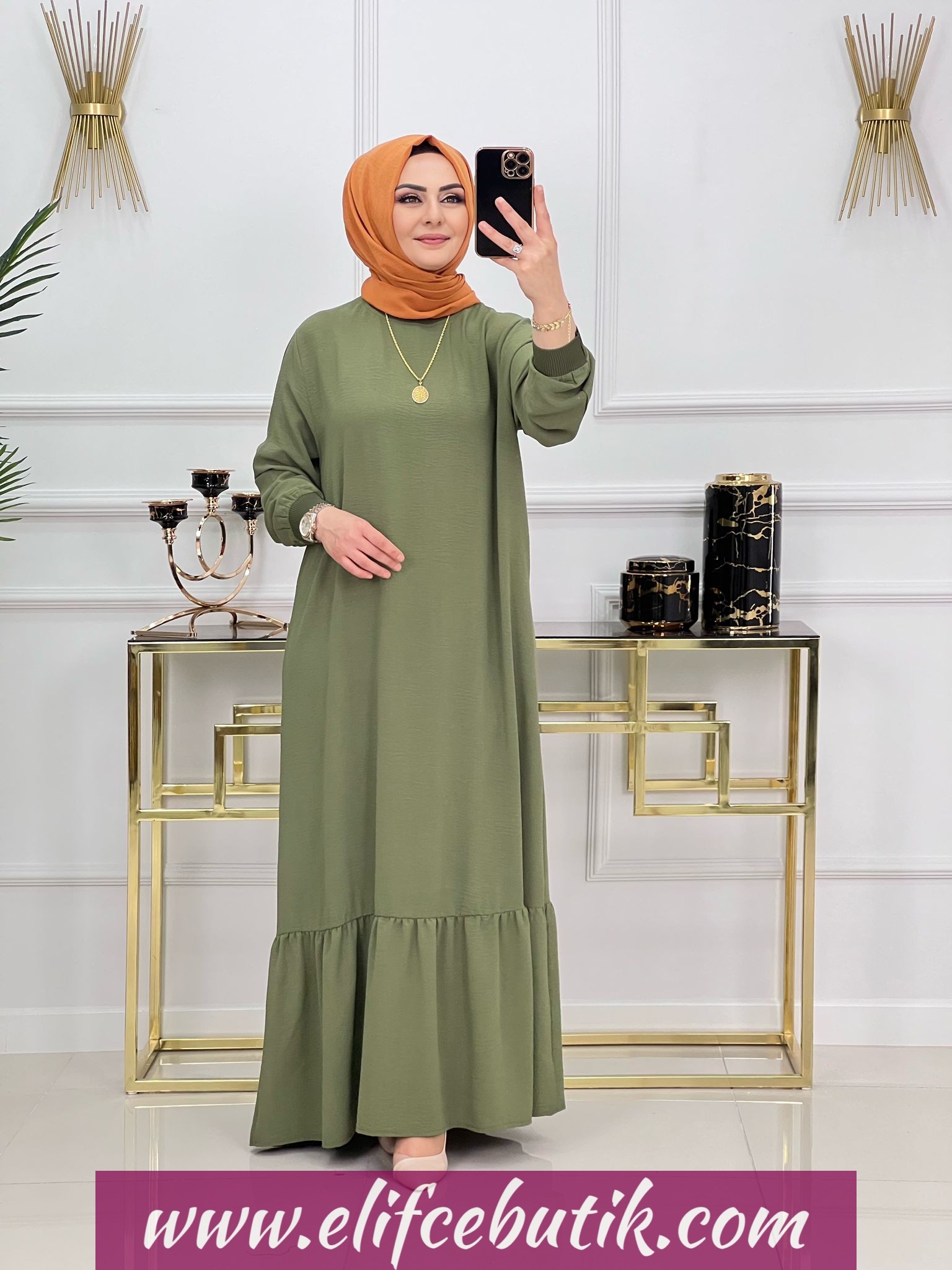Ayrobin Ribanali ayda elbise - Görsel 5