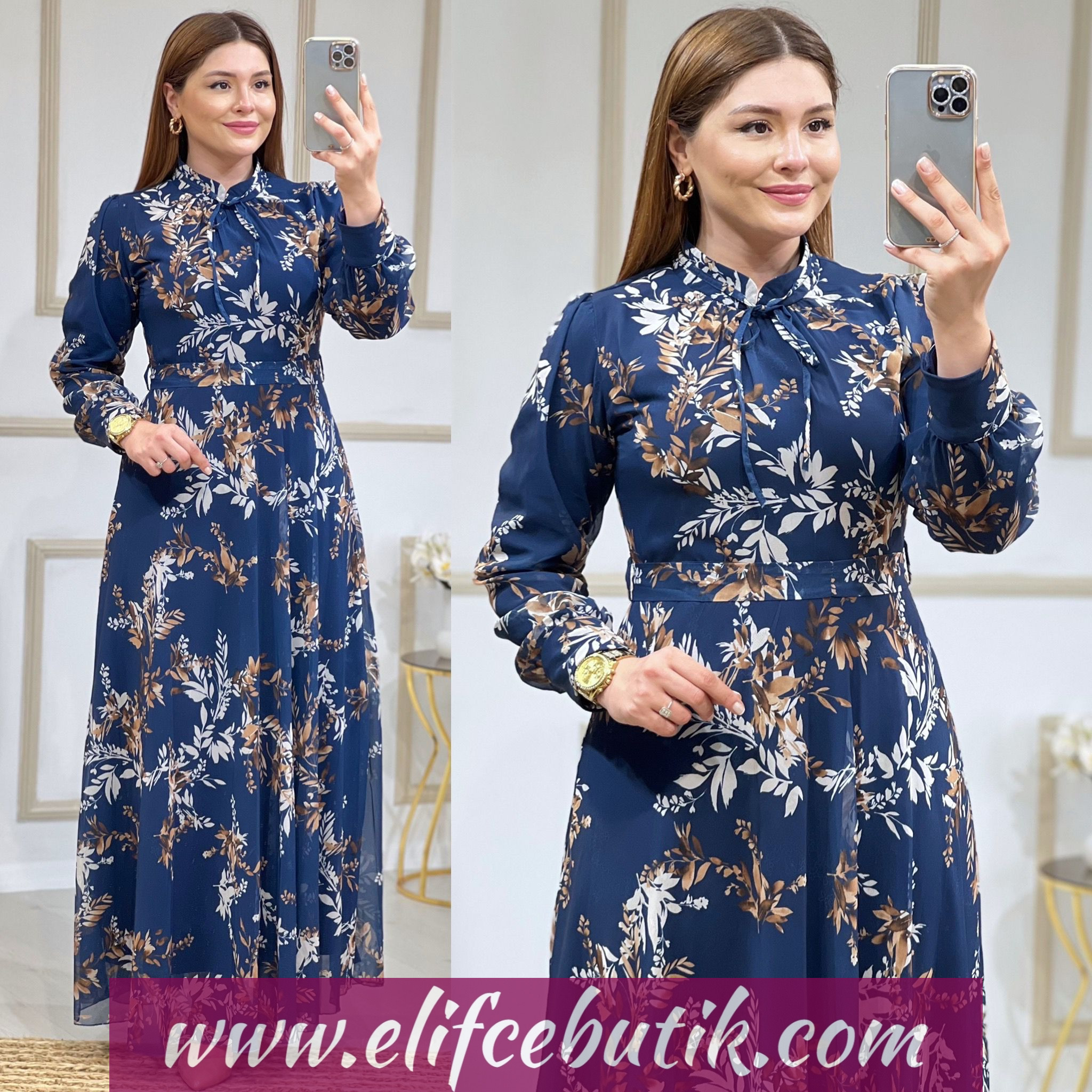 Şifon kumaş Nazan ELBİSE - Görsel 4
