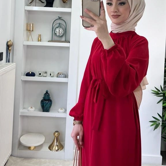 Ayrobin Krep Medine elbise - Görsel 2