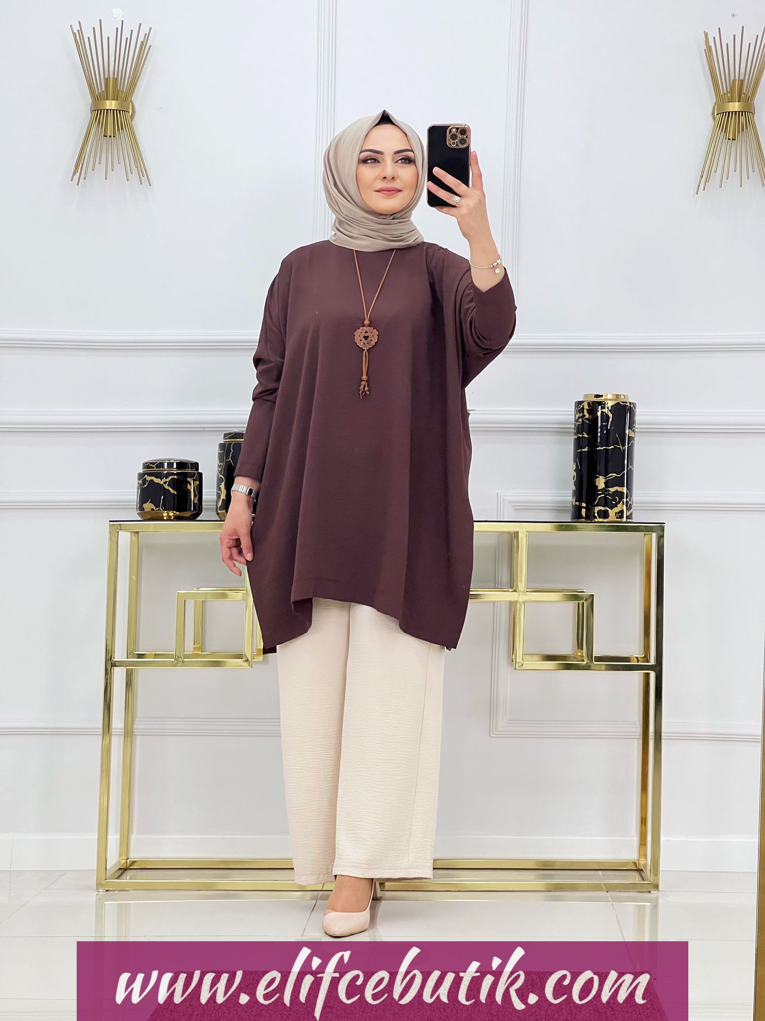 Ayrobin kumaş pera tunik - Görsel 4