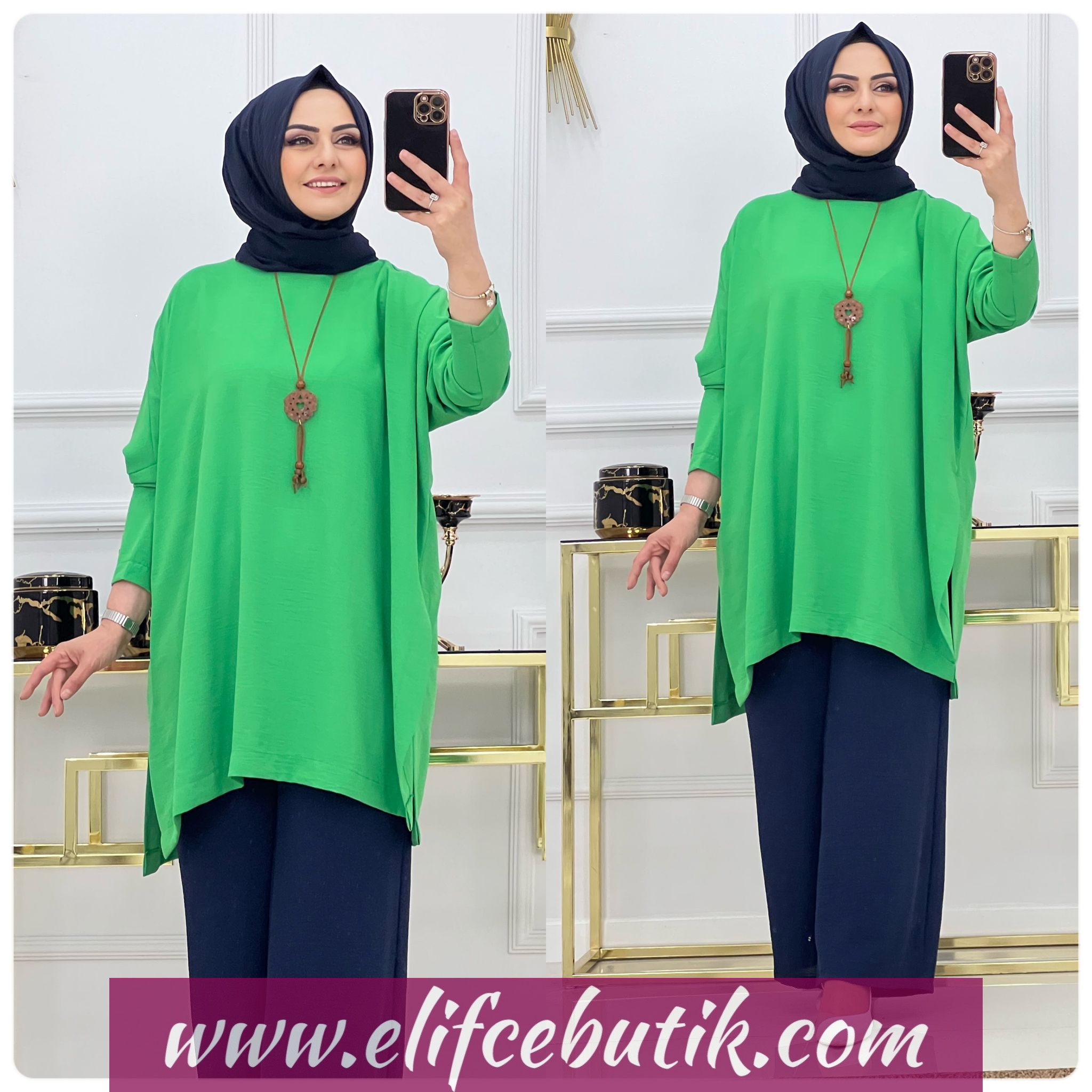 Ayrobin kumaş pera tunik - Görsel 5