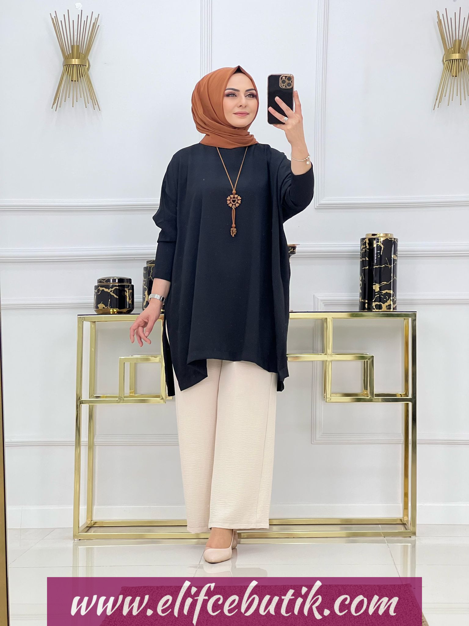 Ayrobin kumaş pera tunik - Görsel 6