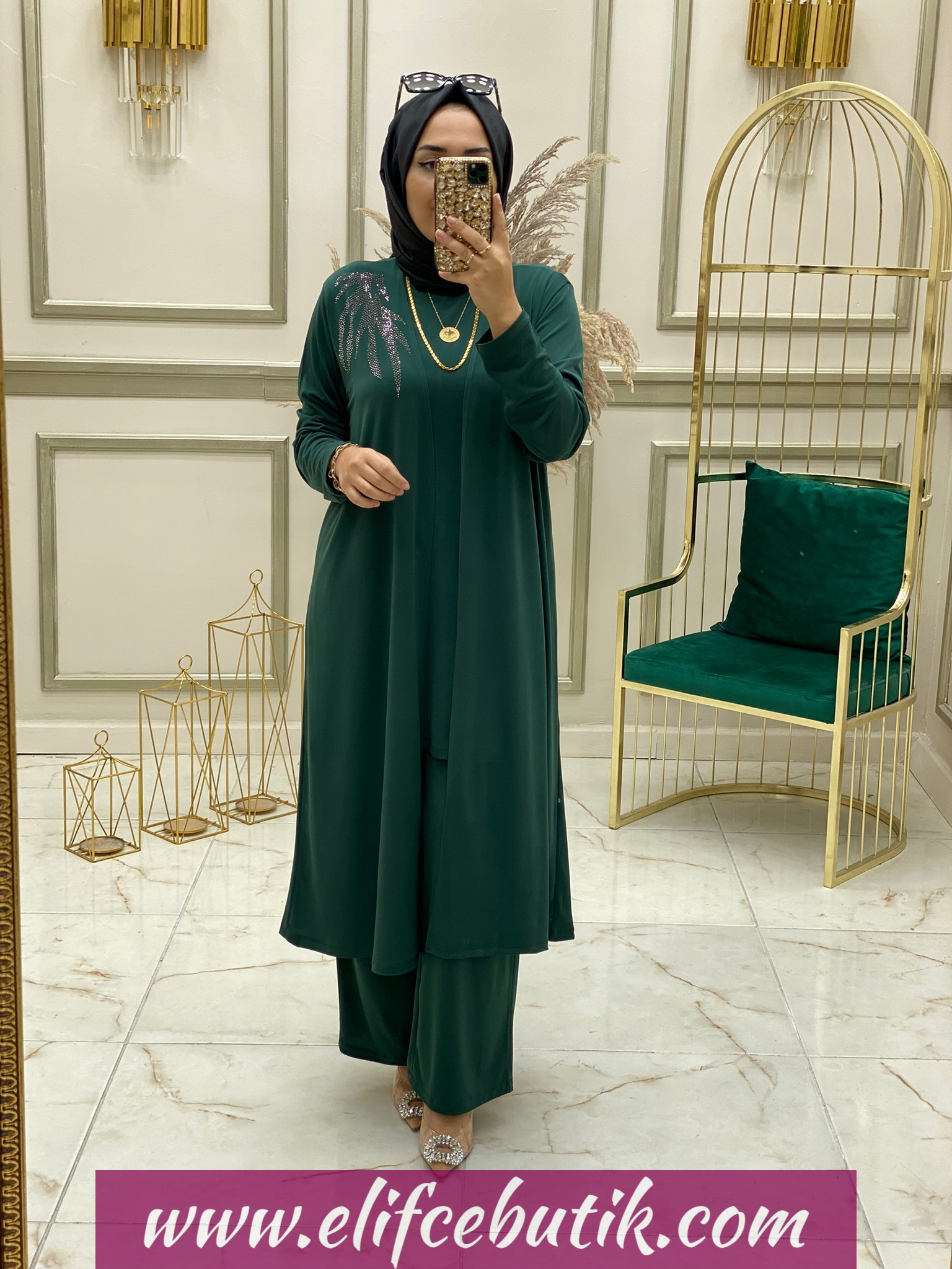 Tilda kumaş Betül üçlü takım - Görsel 7