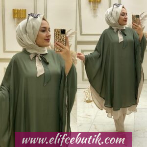 Şifon kumaş Dilan panço