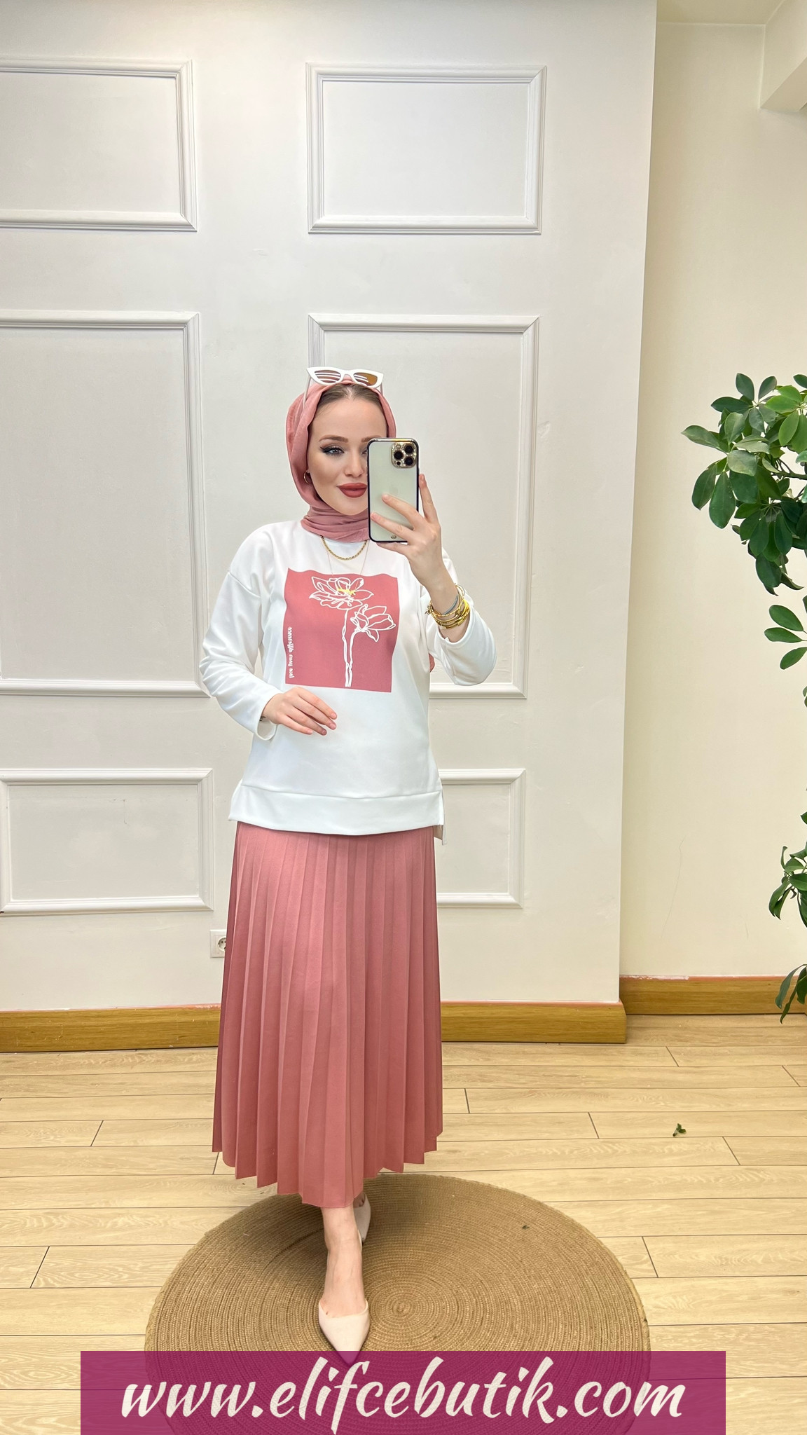Krep kumaş Alya takim - Görsel 6
