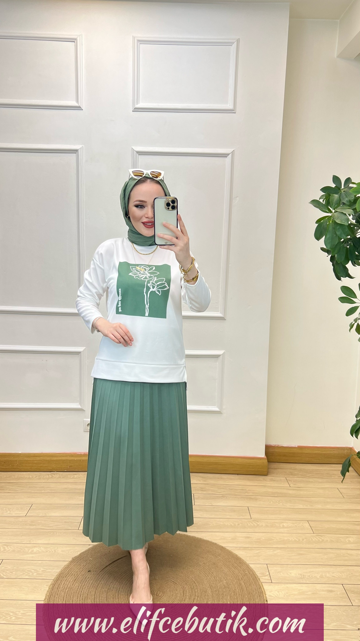 Krep kumaş Alya takim - Görsel 2