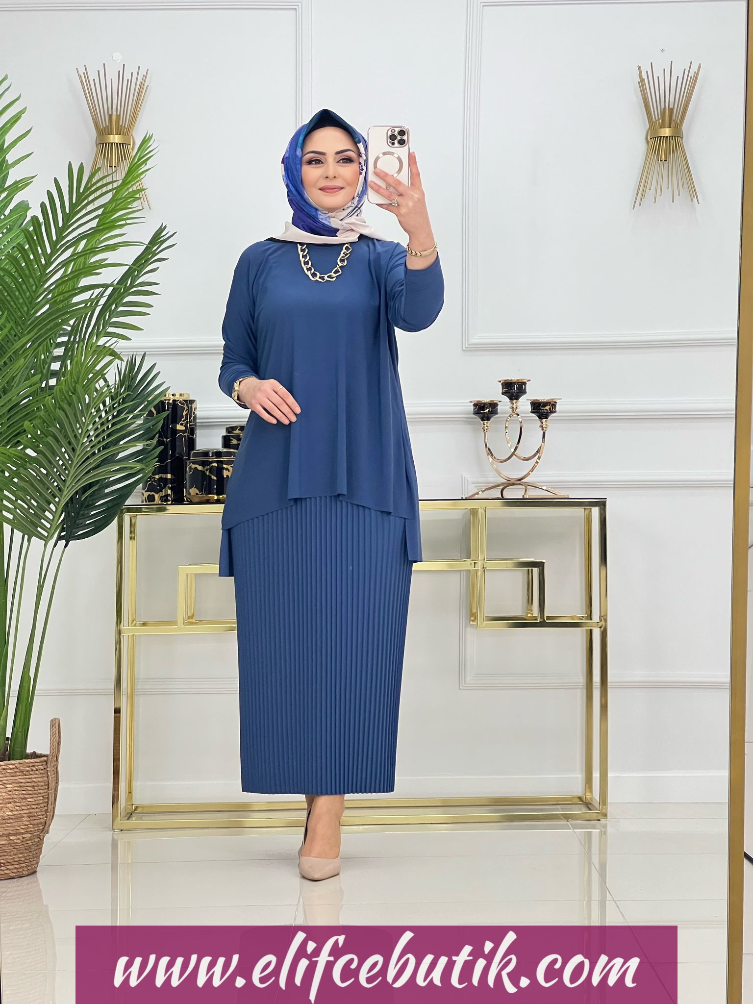 Sandy kumaş Nadide etekli takım - Görsel 7