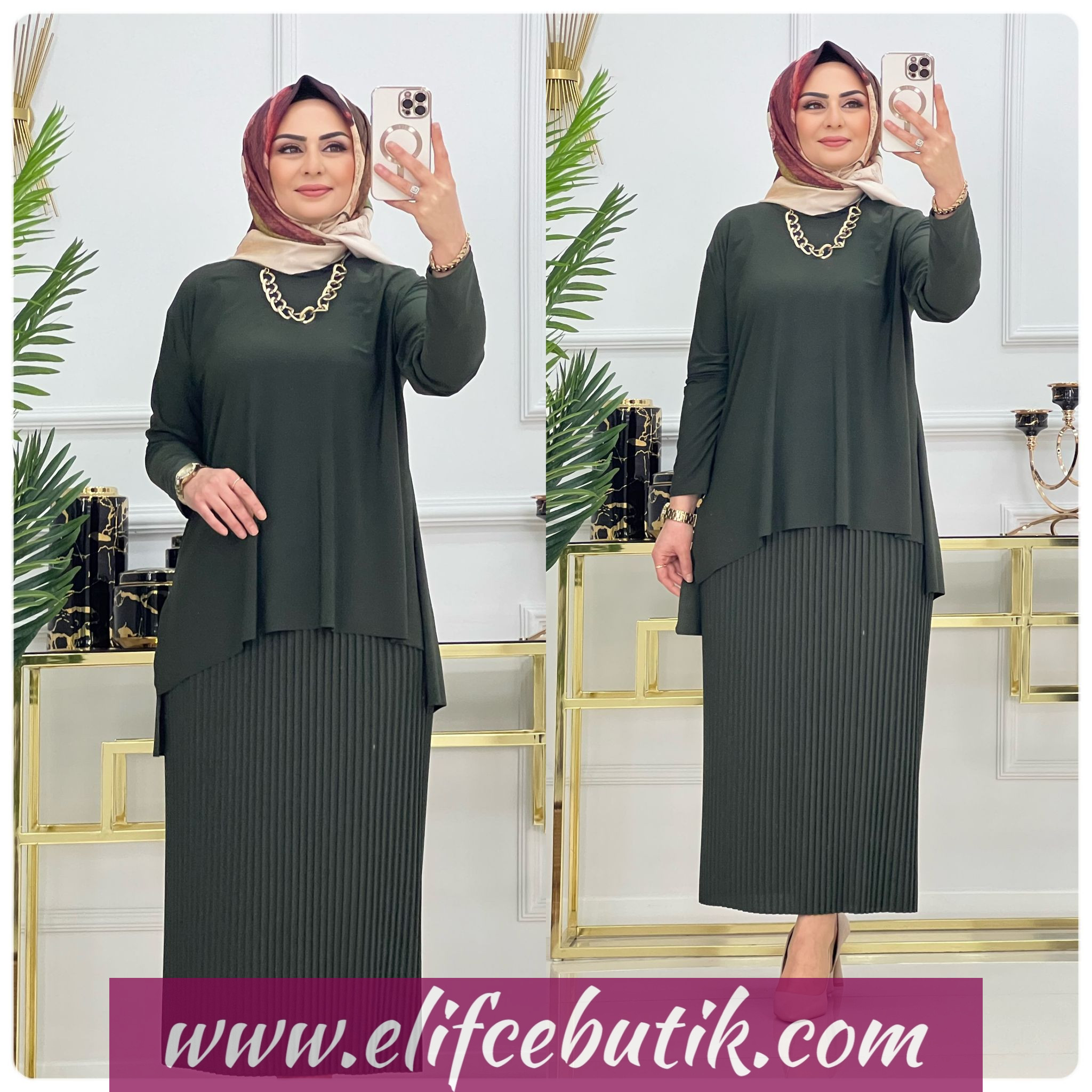Sandy kumaş Nadide etekli takım - Görsel 9