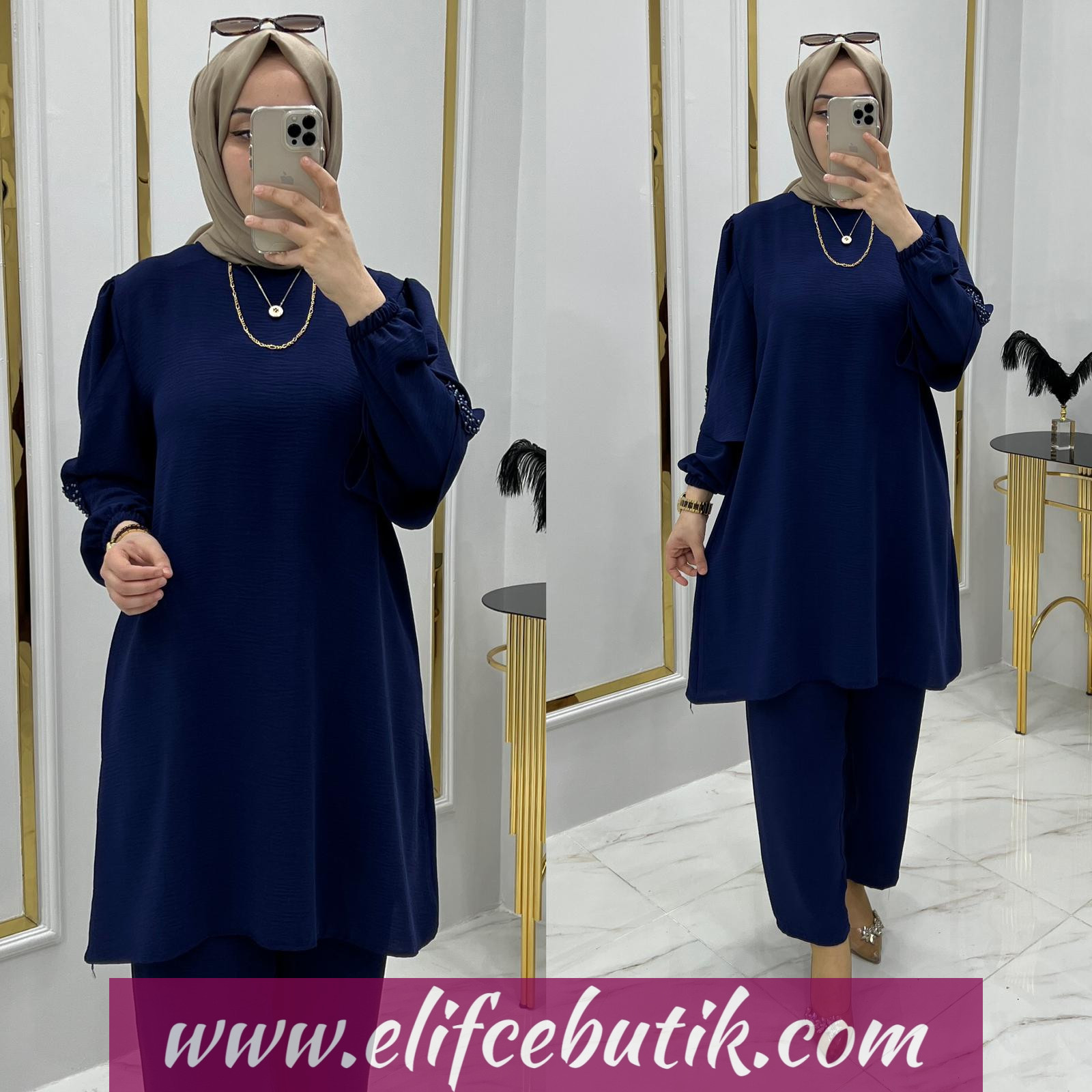 Ayrobin kumaş sinem takim - Görsel 2