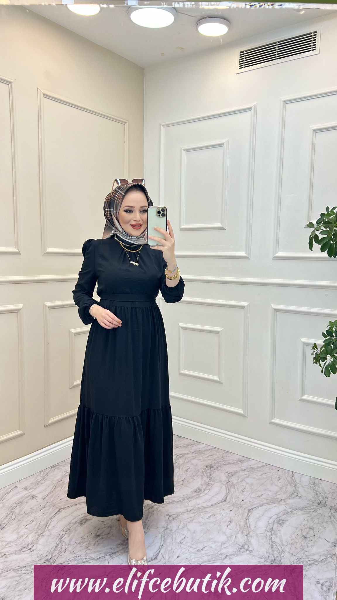Ayrobin kumaş Hale elbise - Görsel 8