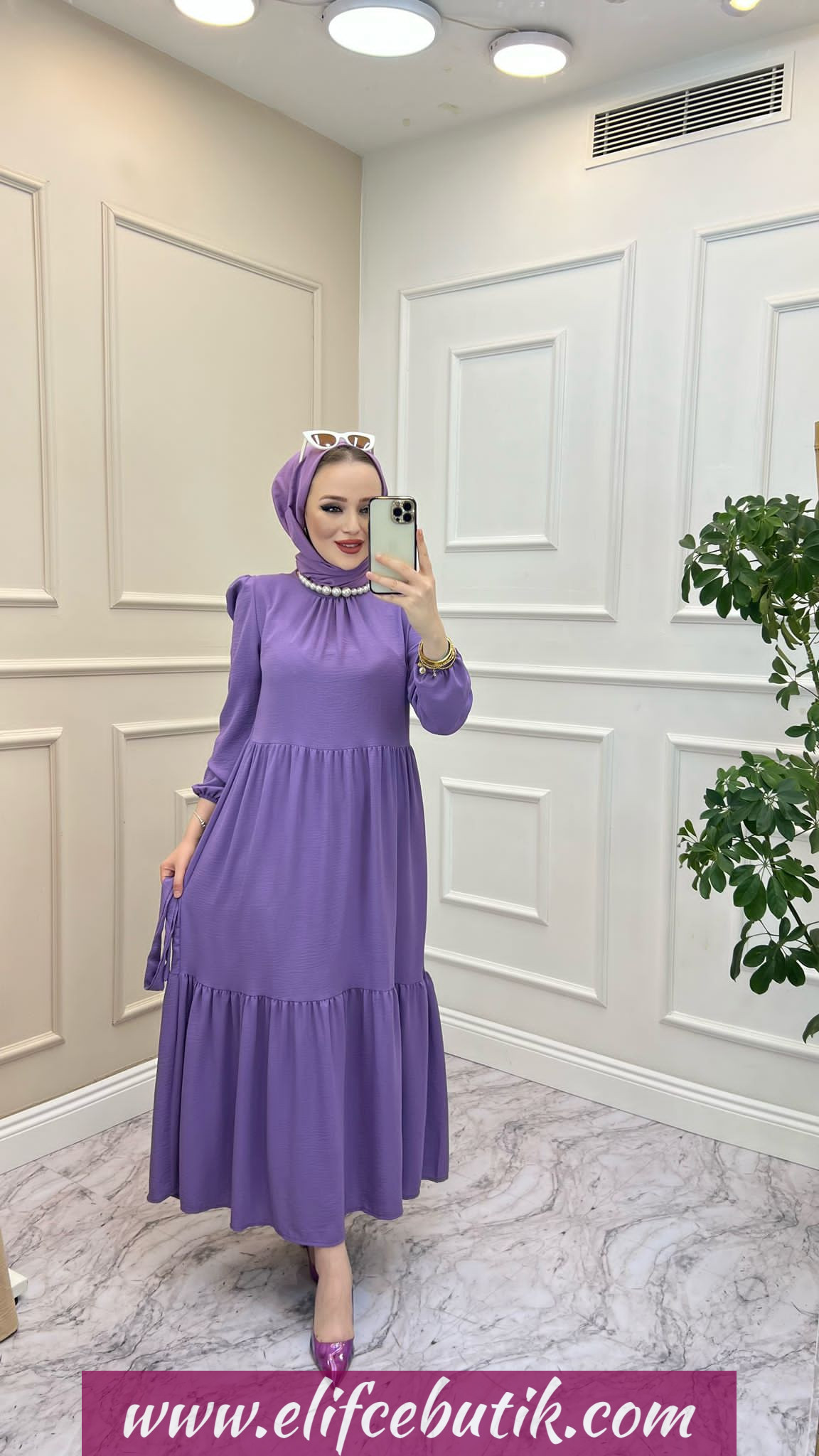 Ayrobin kumaş Hale elbise - Görsel 3