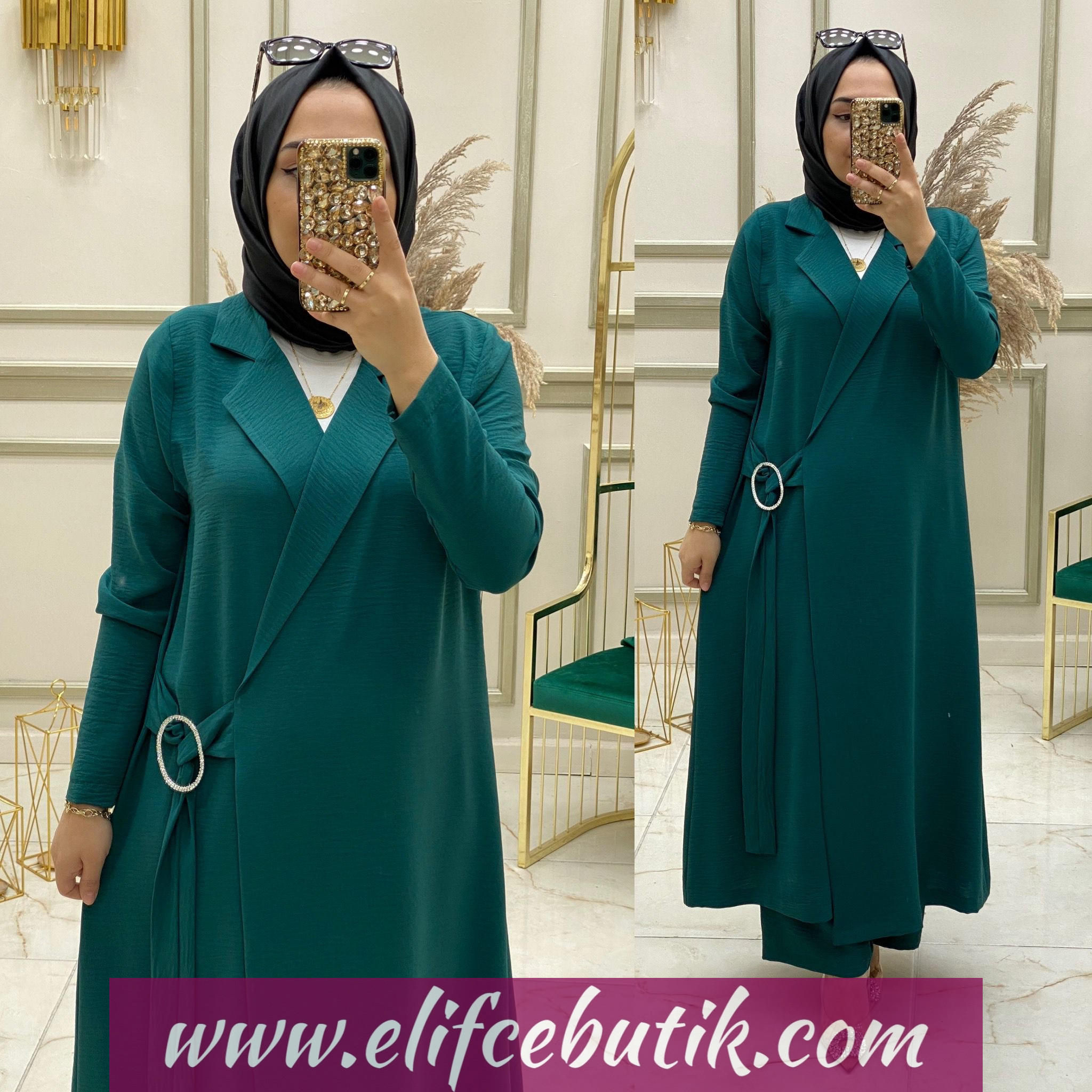 Ayrobin kumaş ceketli takim - Görsel 8