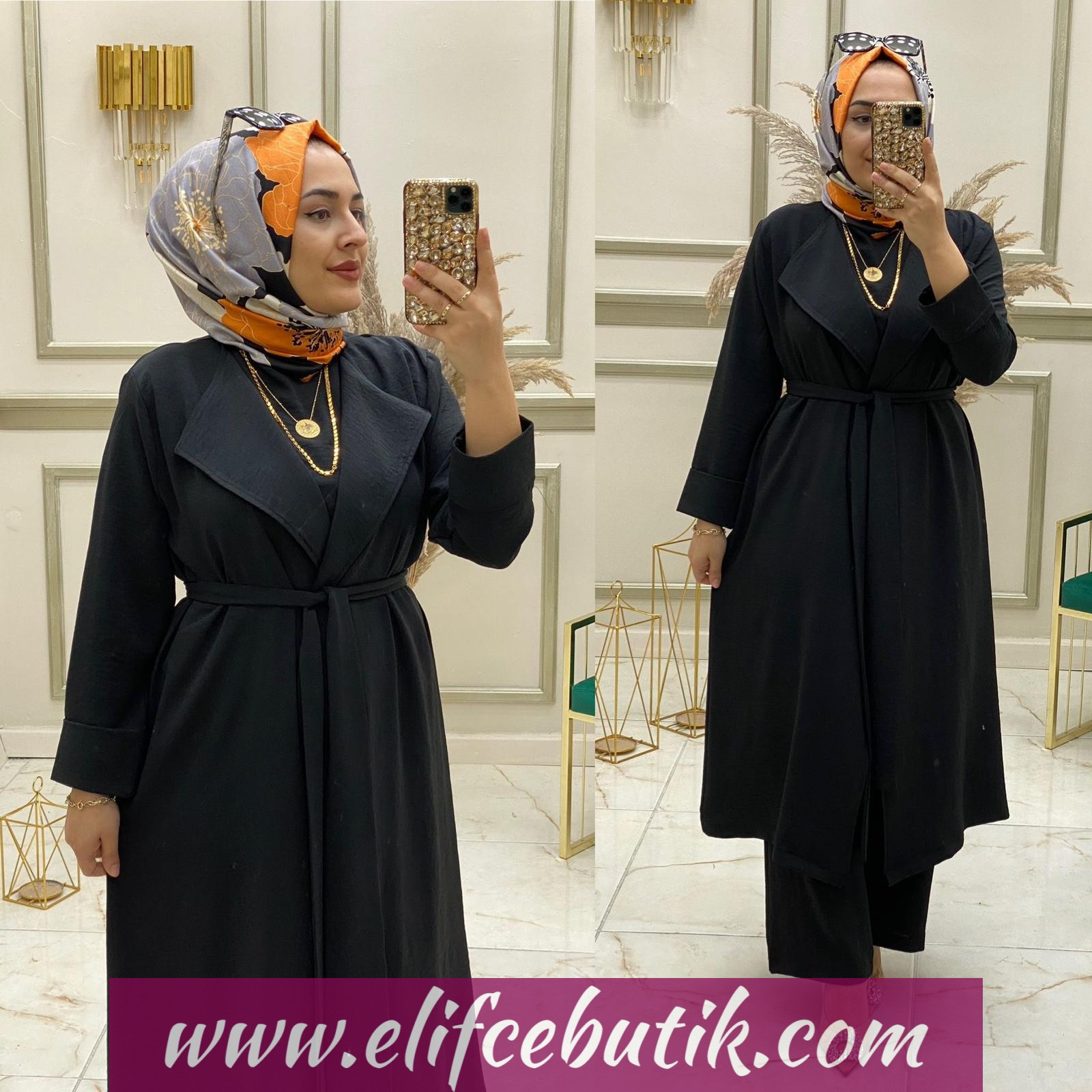 Ayrobin kumaş Viole üçlü takım - Görsel 12