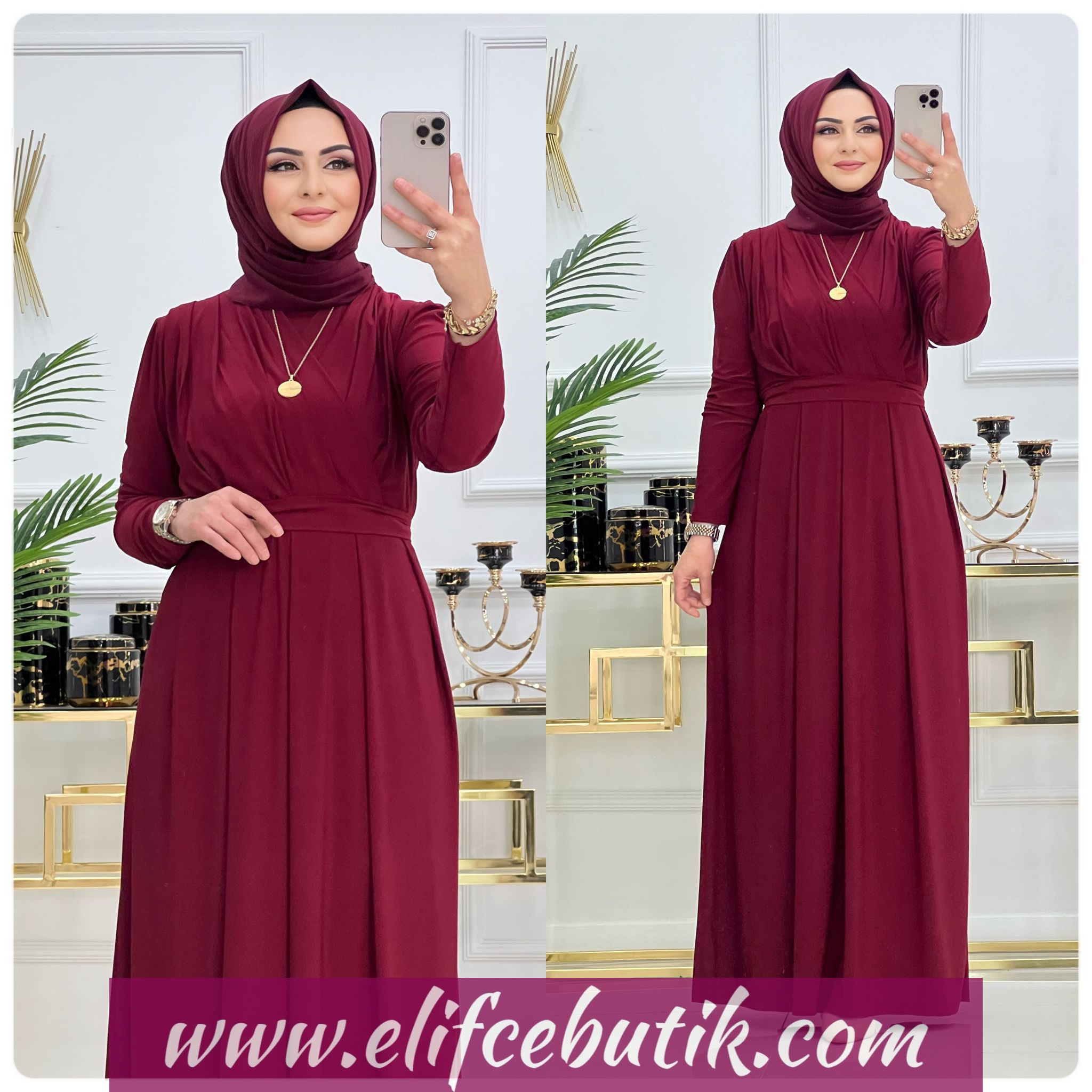 Sandy kumaş hilal elbise - Görsel 8