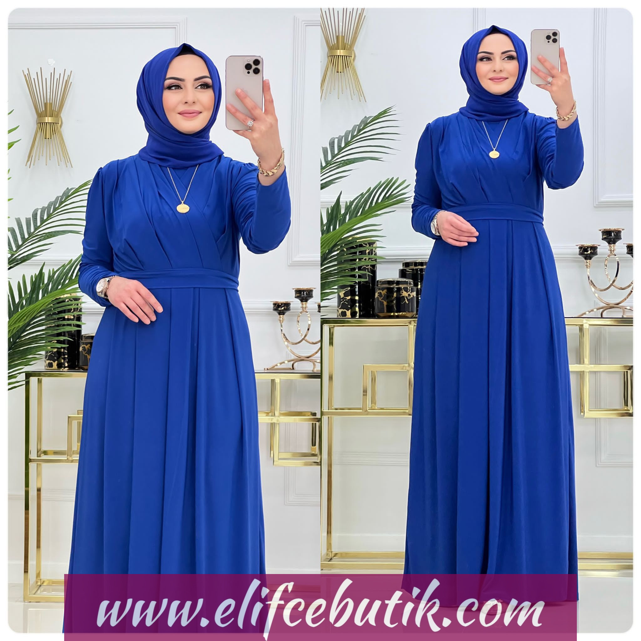 Sandy kumaş hilal elbise - Görsel 7