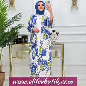 Keten kumaş kimono