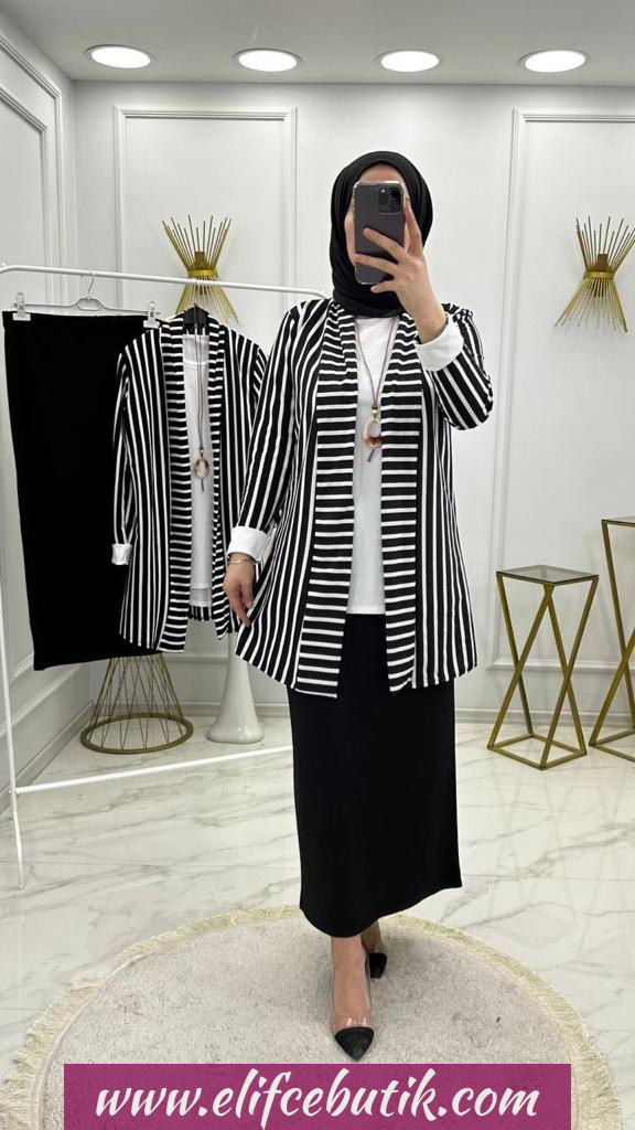 Büyük beden üçlü kaşkorse takim - Görsel 6