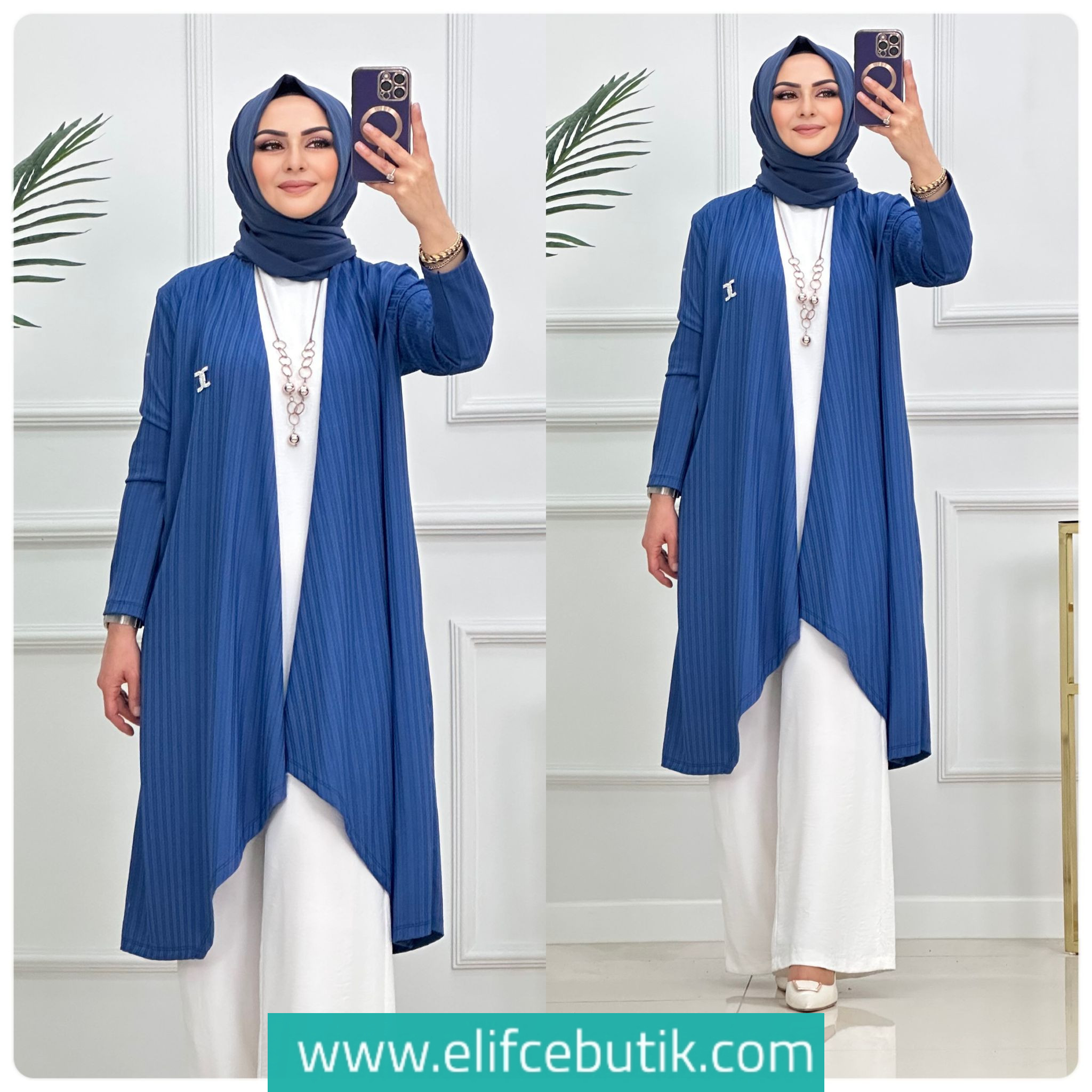 Kaşkorse kumaş hirka - Görsel 6