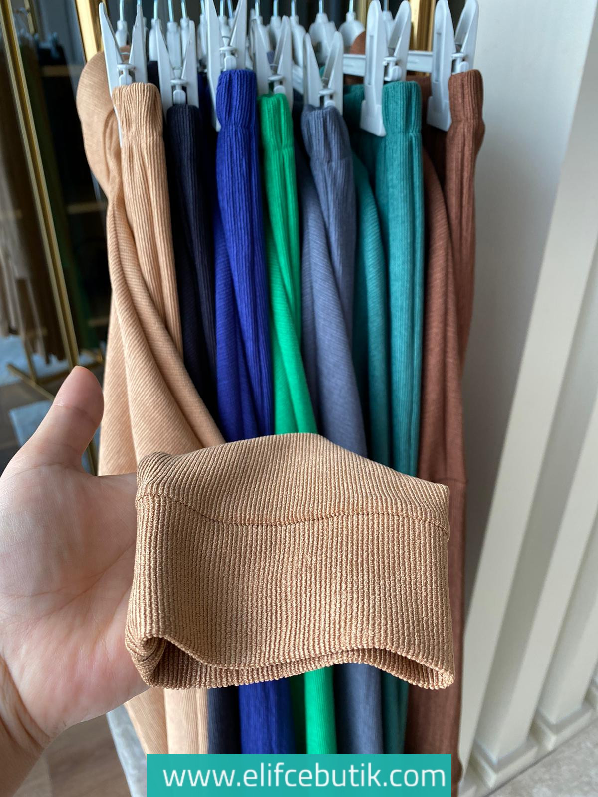 Burümcük kumaş tunik pantolon takım - Görsel 10