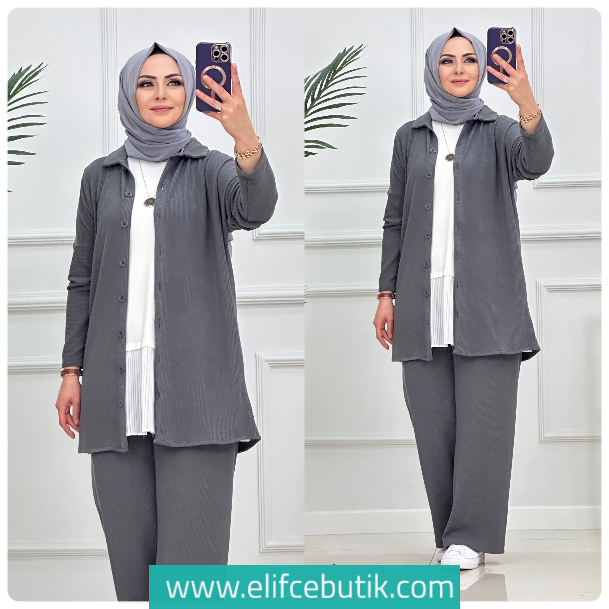 Burümcük kumaş Lara takim - Görsel 7