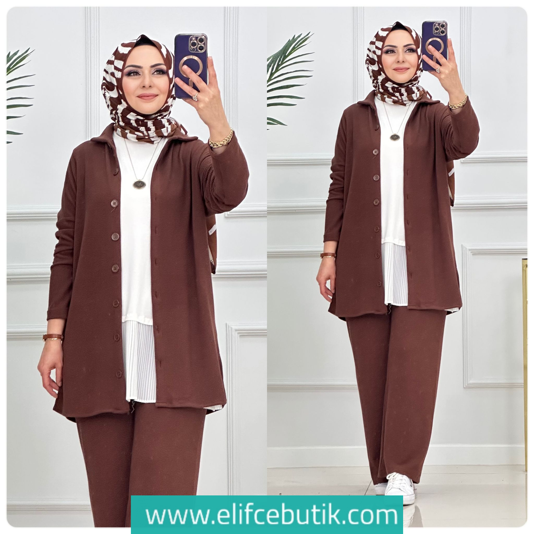 Burümcük kumaş Lara takim - Görsel 5