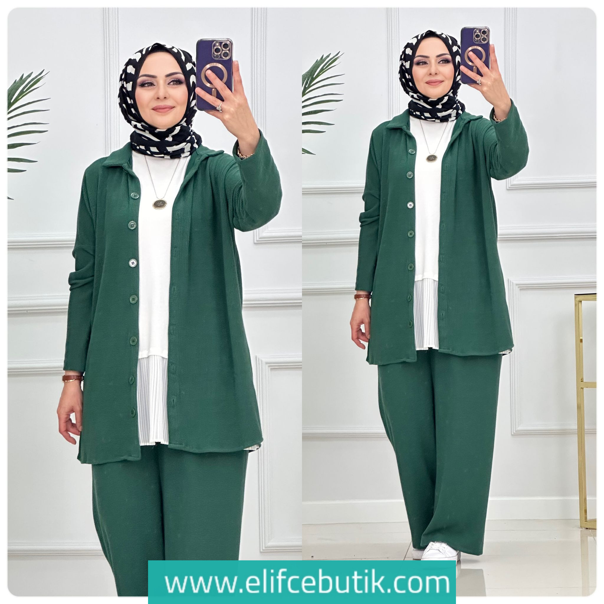 Burümcük kumaş Lara takim - Görsel 3