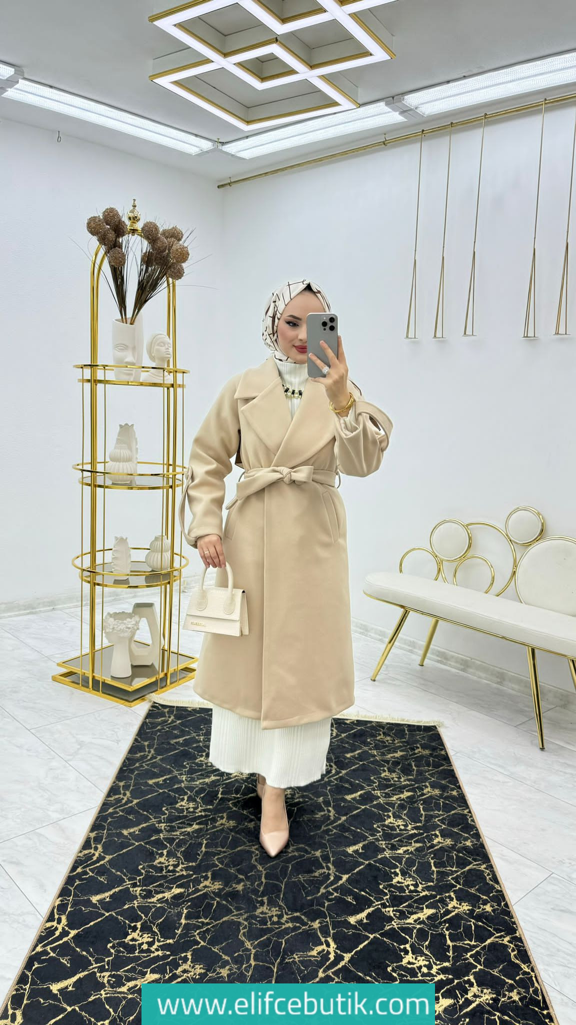 Kaşe kaban astarlı - Görsel 5
