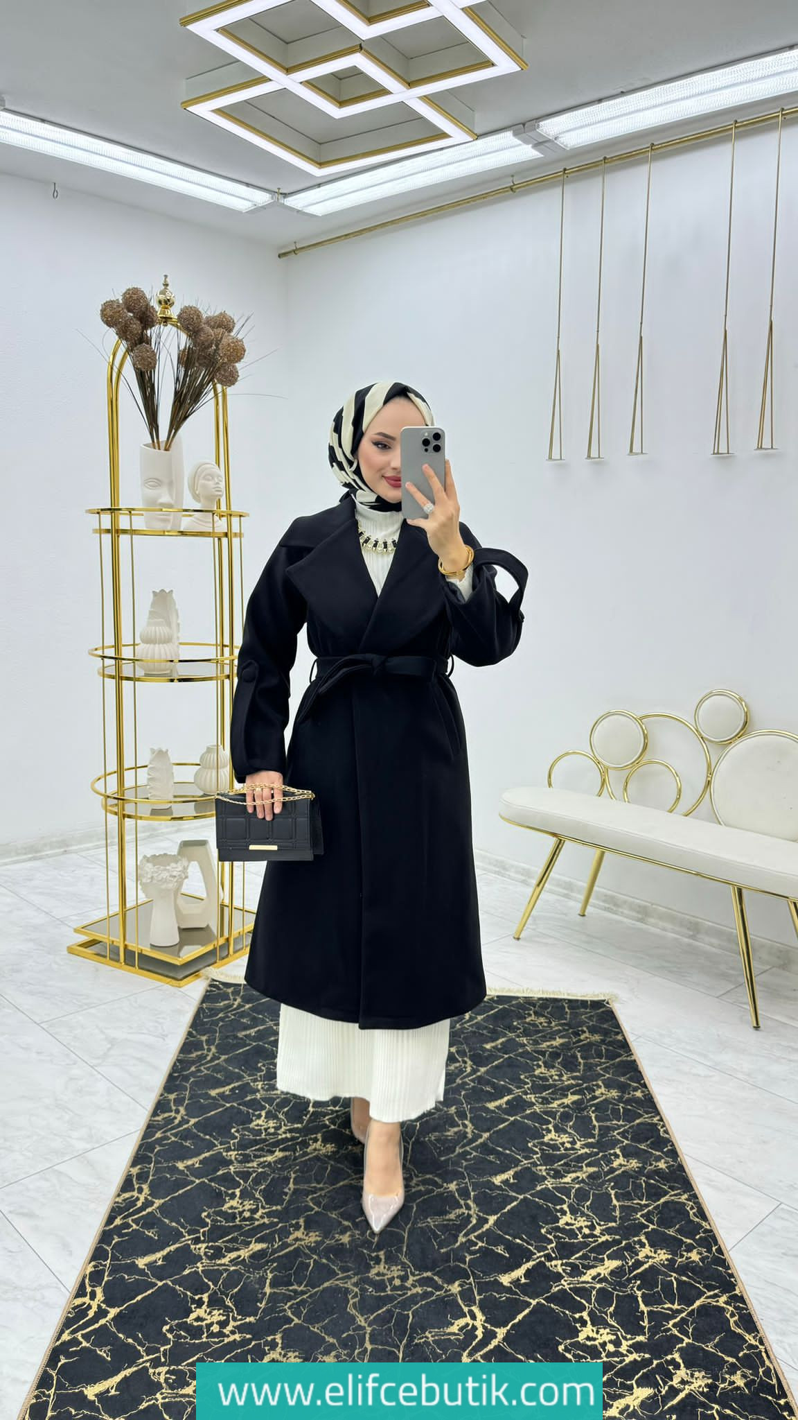 Kaşe kaban astarlı - Görsel 6